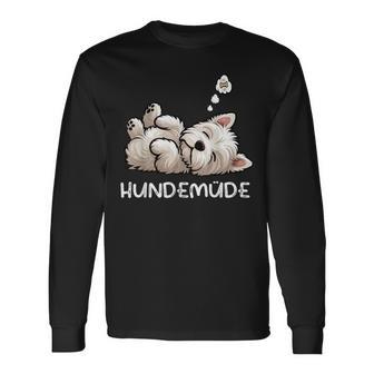 Hundemüde West Highland Terrier Westie Westies Westiehalter Langarmshirts - Geschenkecke