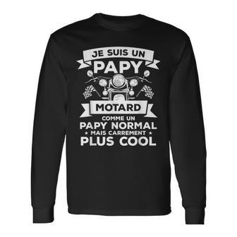 Idée Drôle De Cadeau De Motocyclisme Pour Un Papy Motard T-shirt à manches longues - Cadeauxyz
