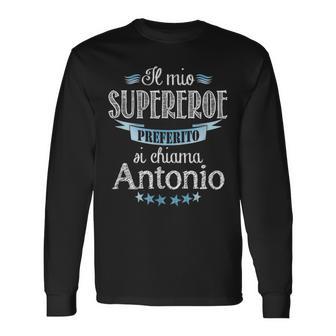 Il Mioupereroe Preferitoi Chiama Antonio Maglietta a maniche lunghe - Novitaregali