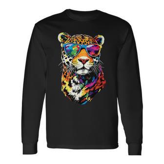 Jaguar Big Cat Panther Cat Lover Cute Jaguar Long Sleeve T-Shirt - Monsterry