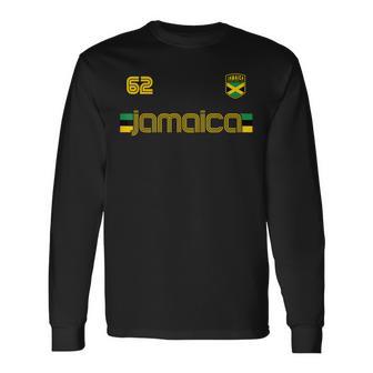 Jamaica 62 Jerseyintage Bandera De Jamaica 90S 80S 70S Camiseta de manga larga - Regaloses