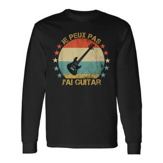 Je Peux Pas J'ai Guitare Musicien Guitariste T-shirt à manches longues - Cadeauxyz