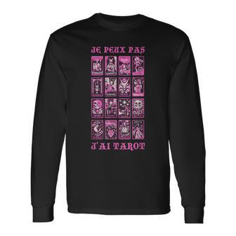 Je Peux Pas J'ai Tarot Cartes Tarot Cadeau Joueur Tarot T-shirt à manches longues - Cadeauxyz