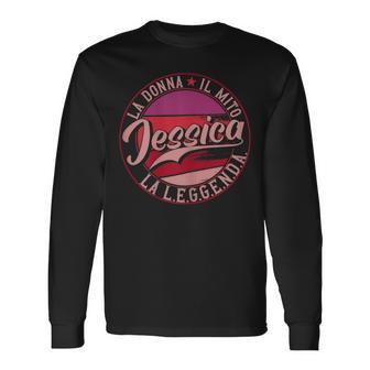 Jessica La Donna Il Mito La Leggenda Maglietta a maniche lunghe - Novitaregali