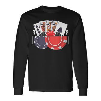 Jeu De Poker Droit Pour Joueur T-shirt à manches longues - Cadeauxyz