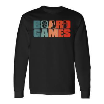 Jeux Deociété Retro -Intage Jeux De Plateau T-shirt à manches longues - Cadeauxyz