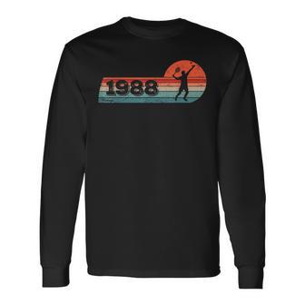 Joueur De Tennis Né En 1988 Anniversaire Hommes Tennis T-shirt à manches longues - Cadeauxyz