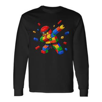 Kids Master Builder Ninja Building Blocks Brick Birthday Boy Long Sleeve T-Shirt | Seseable UK