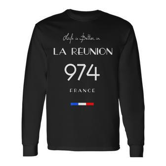 Laie Est Meilleure À La Réunion Numéro 974 Outre-Mer France T-shirt à manches longues - Cadeauxyz