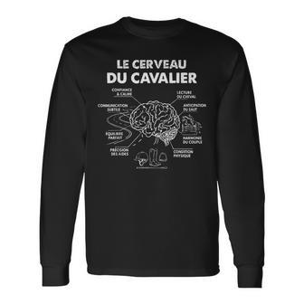 Le Cerveau De Cavalier Équitation Cheval Chevaux Chevalier T-shirt à manches longues - Cadeauxyz