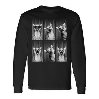 Lemur Photobooth Animal Portrait Long Sleeve T-Shirt - Thegiftio UK