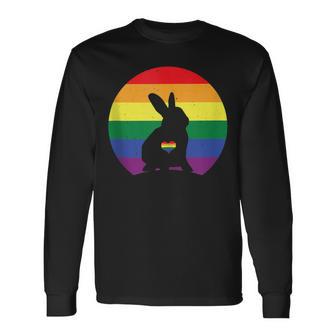 Lgbt Conejo Gay Pride Mes Apoyo Igualdad In Mangas Camiseta de manga larga - Regaloses