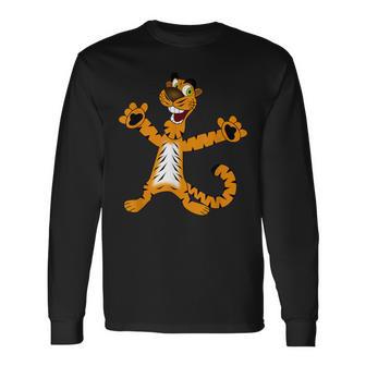 Linda Joven Bebéelva Tigre Dibujos Animados Animales Niños Niñas Regalo Camiseta de manga larga - Regaloses
