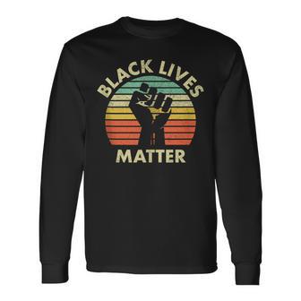 Lives Matter Estilo Retro In Mangas Camiseta de manga larga - Regaloses