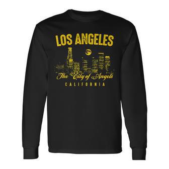 Los Angeles Cityintage T-shirt à manches longues - Cadeauxyz