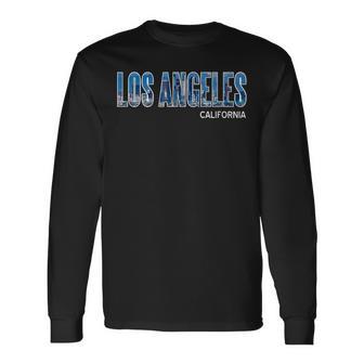 Los Angeles Citykyline Cadeauouvenir La T-shirt à manches longues - Cadeauxyz