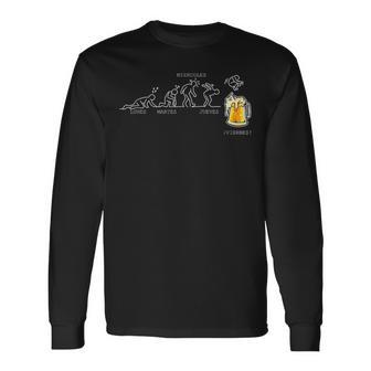 Lunes Martes Miercoles Jueves Yiernes Cerveza Cervezas Camiseta de manga larga - Regaloses