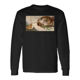 Lustiges Korgi-Hunde-Memeon Boop Thenoot Of Welsh Corgi Langarmshirts - Geschenkecke
