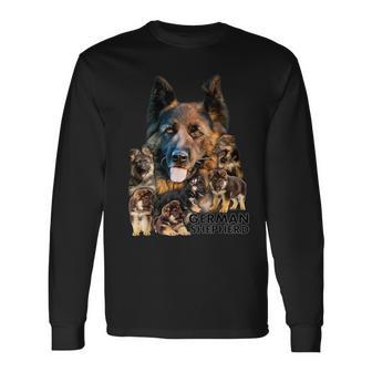 Mamá Y Cachorros Perro Pastor Alemán Camiseta de manga larga - Regaloses