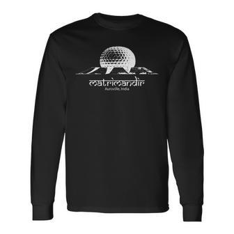 Matrimandir D'auroville Inde Edificepirituel T-shirt à manches longues - Cadeauxyz