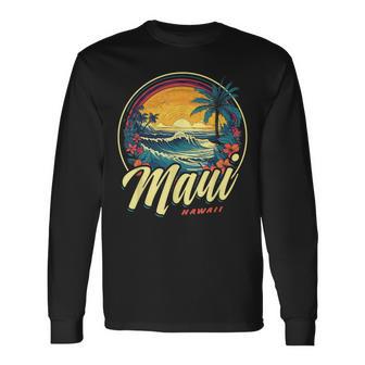 Maui Hawaiitrandurfen Retro 70Er 80Erintage Langarmshirts - Geschenkecke