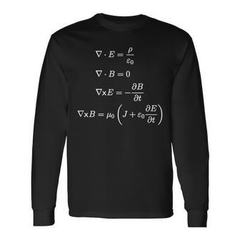 Maxwell's Equations Diferenciales De Ciencia Y Matemáticas Camiseta de manga larga - Regaloses