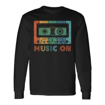 Mixtape Cassettes Musiqueur Cassette Années 90 80 T-shirt à manches longues - Cadeauxyz