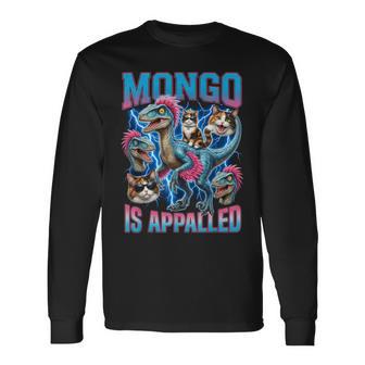 Mongo Is Appalled Princess Cat Riding Dinosaur Trendy Meme Long Sleeve T-Shirt - Thegiftio UK