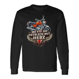 Mz Etz 250 Mofa Kult Motorrad Ddr Klassiker Retro Langarmshirts - Geschenkecke