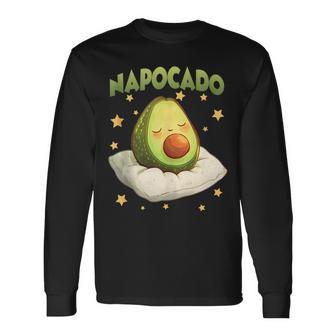 Napocado Aguacate Tardío Mañana Gruñóniesta En Pijama In Mangas Camiseta de manga larga - Regaloses