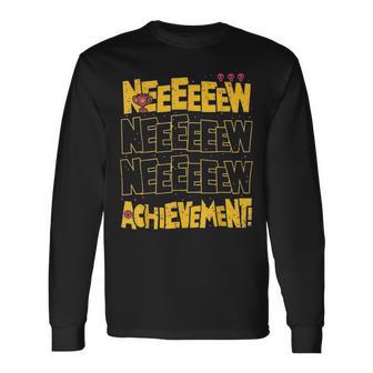 New Achievement Gaming Lover Video Gamer Long Sleeve T-Shirt - Thegiftio UK