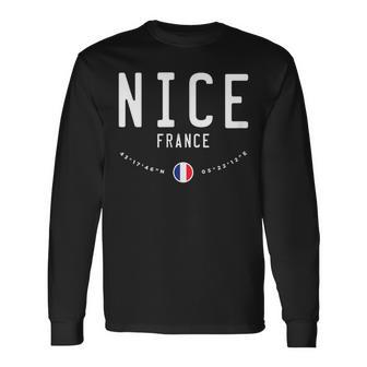 Nice France French Riviera T-shirt à manches longues - Cadeauxyz