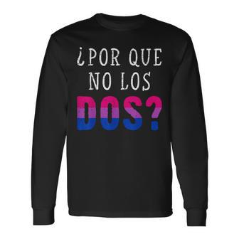 Orgullo Bisexual Frase Española Colores Camiseta de manga larga - Regaloses