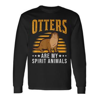 Otters Are Mypirit Animals Lontrapirito Animale Lontra Maglietta a maniche lunghe - Novitaregali
