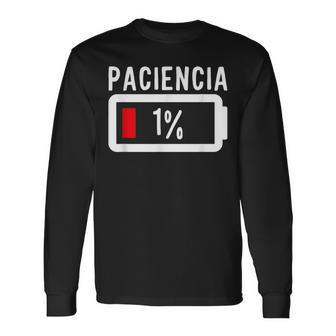 Paciencia At 1 Regalo Divertido Cumpleaños Parejas Camiseta de manga larga - Regaloses