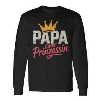 Papa Einer Prinzessinatertag Tochter Karte Deko Basteln Langarmshirts - Geschenkecke