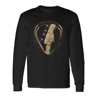 Plectro Instrumento Musical Música Púa Bajista Bajo Camiseta de manga larga - Regaloses