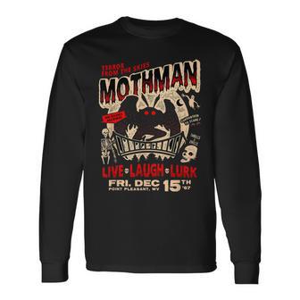 Point Pleasant Wv Poster Cryptids Mm Festival Mothman Long Sleeve T-Shirt - Thegiftio UK