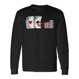 Poker Jeu De Cartes Casino Poker T-shirt à manches longues - Cadeauxyz