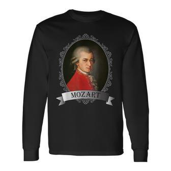Portrait De Wolfgang Amadeus Mozart En T-shirt à manches longues - Cadeauxyz