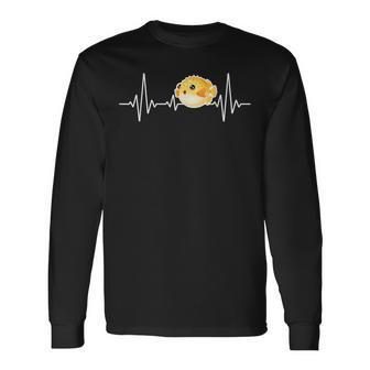 Pufferfisch Herzschlag Langarmshirts - Geschenkecke