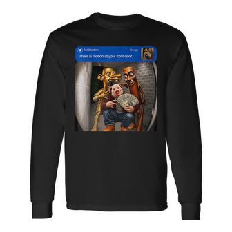 There Is Motion Your Front Door Tung Sahur John Pork Neegy Long Sleeve T-Shirt - Thegiftio UK