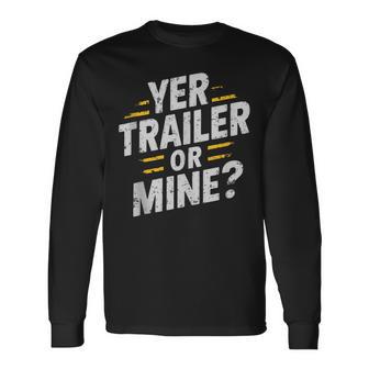 Redneck Trailer White Trash Party Attire Hillbilly Costume Long Sleeve T-Shirt - Thegiftio UK
