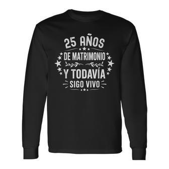 Regalo 25º Aniversario De Boda – 25 Años De Matrimonio Camiseta de manga larga - Regaloses
