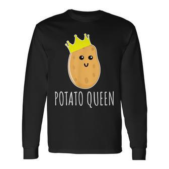 Reine Des Pommes De Terre T-shirt à manches longues - Cadeauxyz