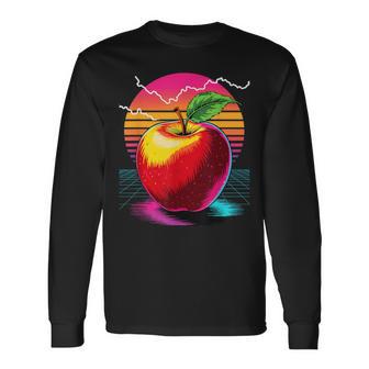 Retro Pomme Pommes T-shirt à manches longues - Cadeauxyz