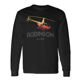 Robinson R44 Elicottero Helo Aviation Aviator Pilot Regalo Maglietta a maniche lunghe - Novitaregali