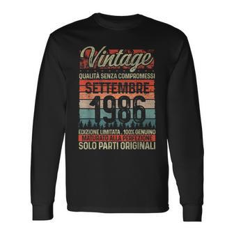 Settembre 1986Intage Maglia 40 Compleanno Anni Uomo Maglietta a maniche lunghe - Novitaregali
