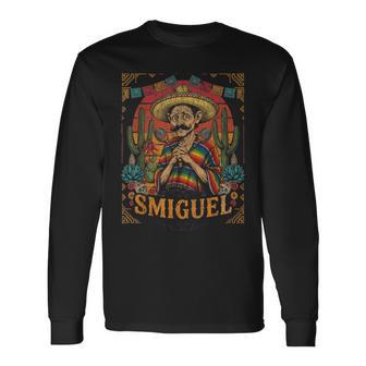 Smiguel Mexican Sombrero Vintage Culture Long Sleeve T-Shirt | Seseable UK
