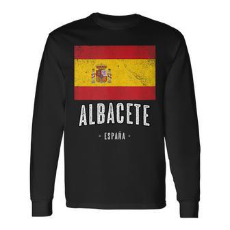 Souvenir Linda Ciudad Bandera Española In Mangas Camiseta de manga larga - Regaloses
